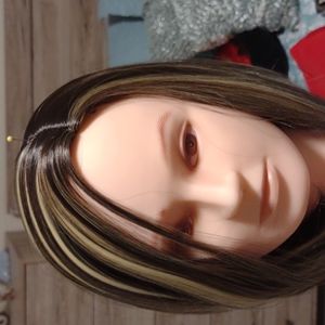 Wig synthetic highlights short length Eli